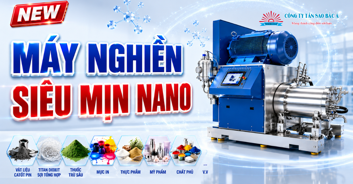 Máy Nghiền Siêu Mịn Nano Không Tắc Nghẽn