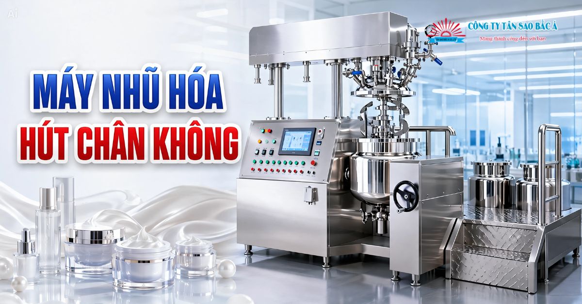 Máy nhũ hóa hút chân không