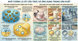 nhũ tương là gì cấu trúc và ưng dụng trong sản xuất