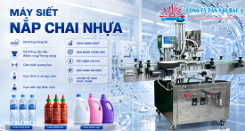 Máy Siết Nắp Chai Tự Động TASABA | Khóa Chặt 100% Chống Tràn