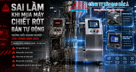 5 sai lầm khi mua máy chiết rót bán tự động cần tránh