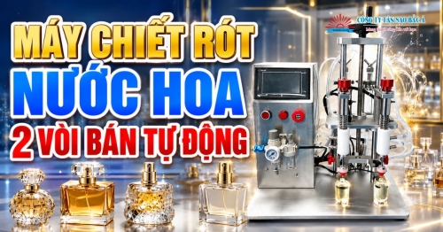 Máy Chiết Rót Nước Hoa 2 Vòi Bán Tự Động Máy Chiết Rót Nước Hoa 2 Vòi Bán Tự Động