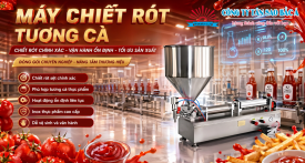 Máy chiết rót tương cà Máy chiết rót tương cà