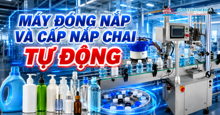 MÁY ĐÓNG NẮP VÀ CẤP NẮP CHAI TỰ ĐỘNG MÁY ĐÓNG NẮP VÀ CẤP NẮP CHAI TỰ ĐỘNG
