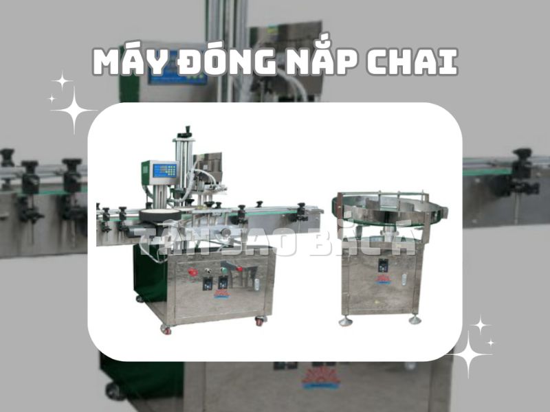 máy đóng nắp chai sản xuất nước giặt