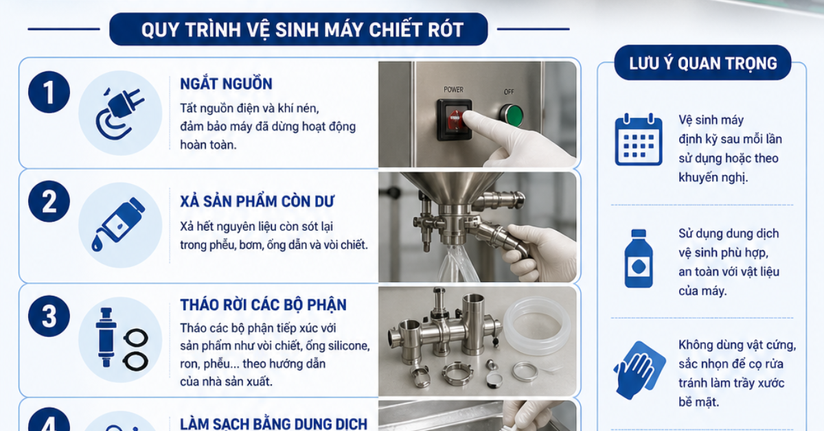 cách vệ sinh máy chiết rót (1)