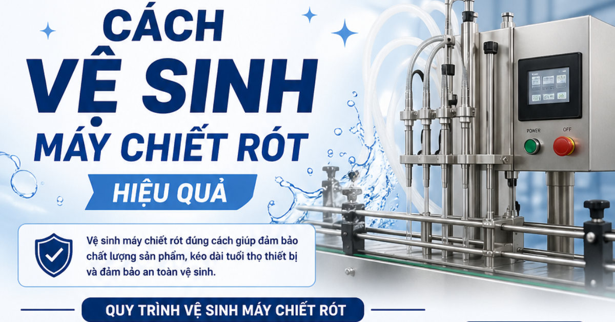 Cách Vệ Sinh Máy Chiết Rót Hiệu Quả