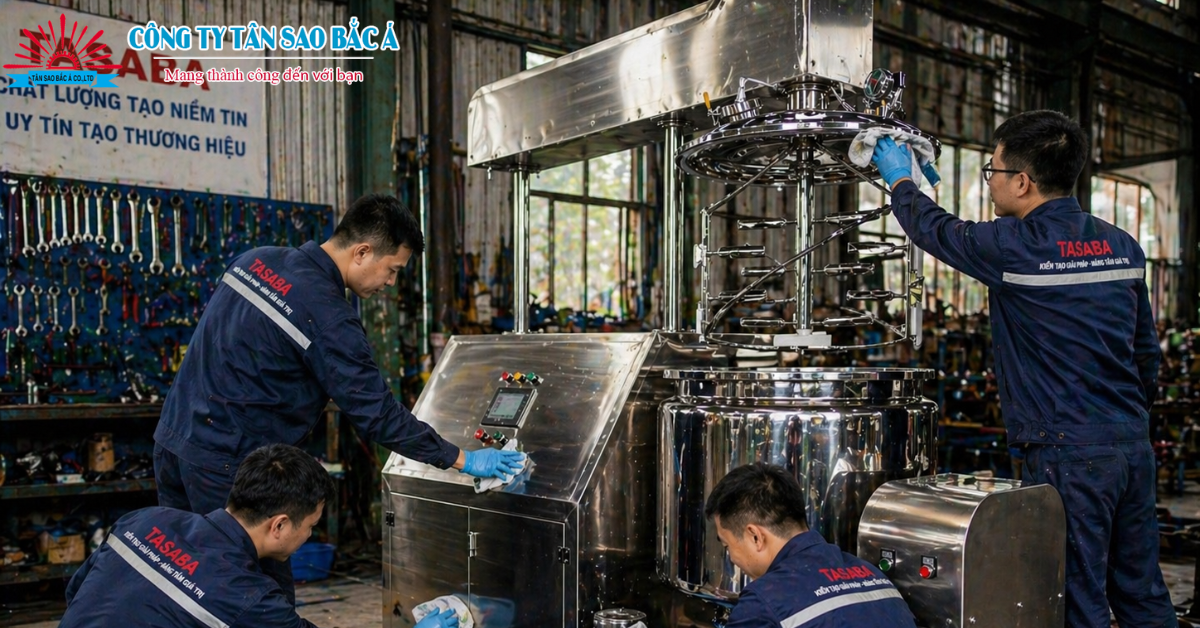 Quy Trình Vệ Sinh Máy Nhũ Hóa: Chống Nhiễm Khuẩn Chéo Từ A-Z