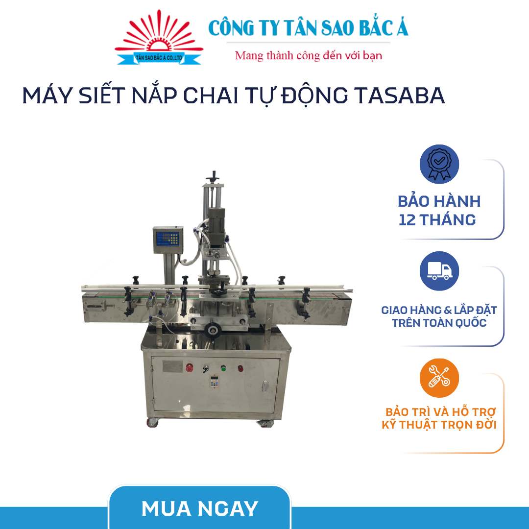 Máy Siết Nắp Chai Tự Động TASABA