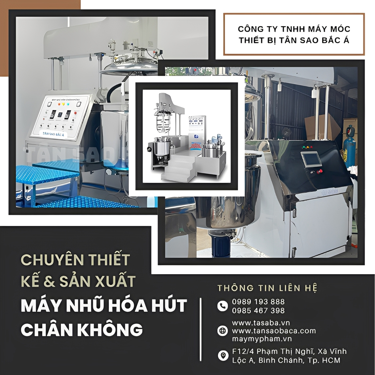 Máy nhũ hóa chân không thiết kế tại Tân Sao Bắc Á