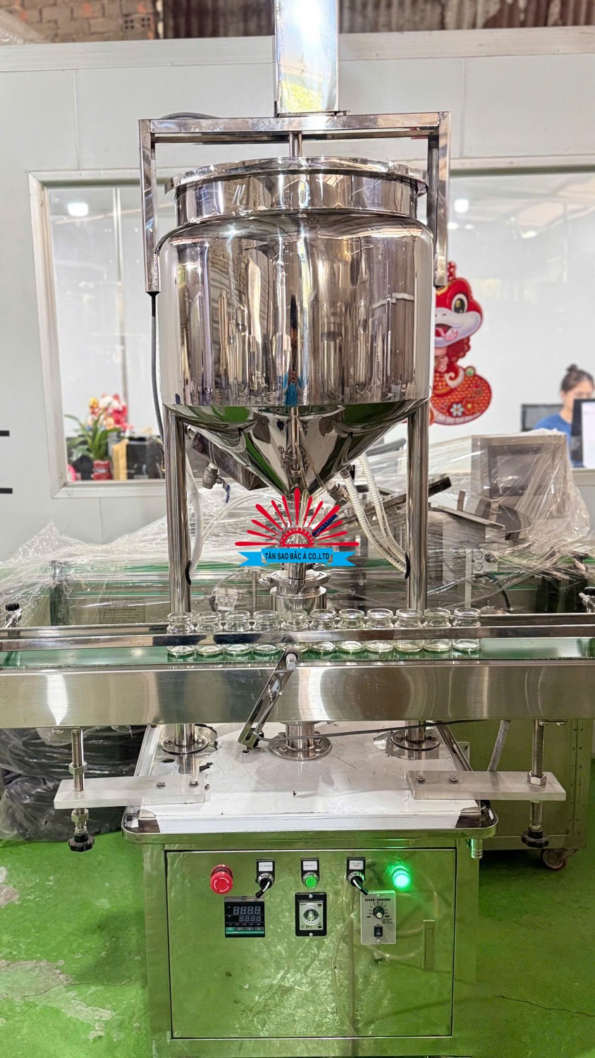 máy chiết rót 1 vòi có gia nhiệt cho dung dịch đặc