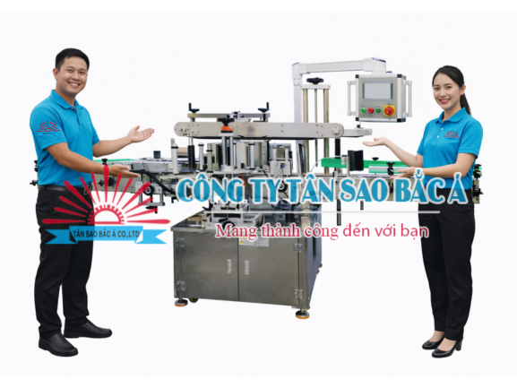 Máy dán nhãn 2 mặt tự động Tasaba chính hãng