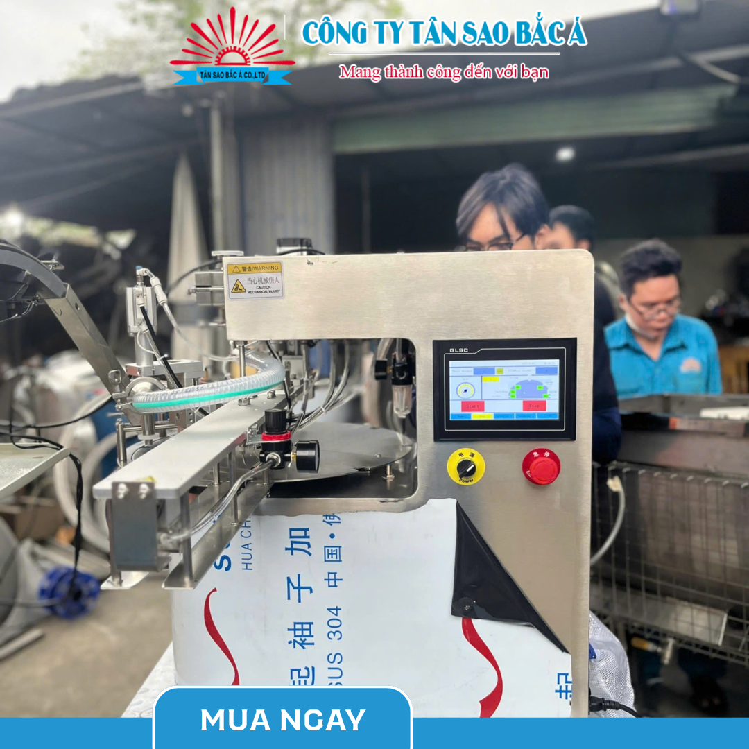 Máy Chiết Nước Giặt 1 Vòi Mâm Xoay Tự Động