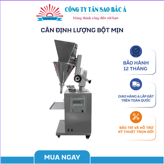 cân định lượng bột mịn