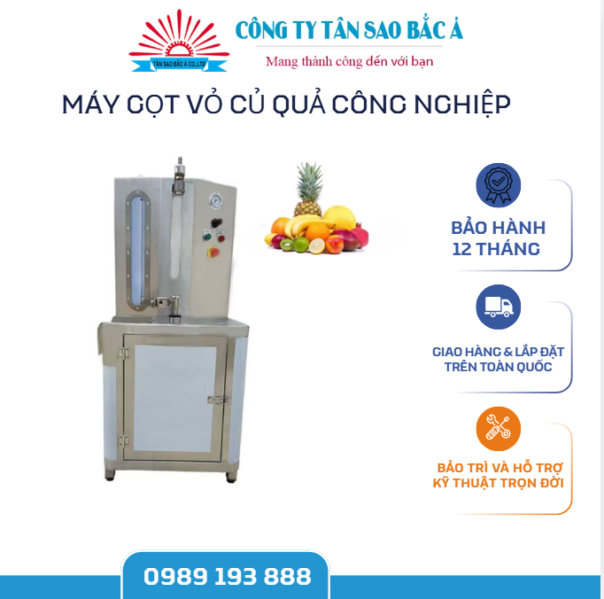 MÁY GỌT VỎ CỦ QUẢ CÔNG NGHIỆP 