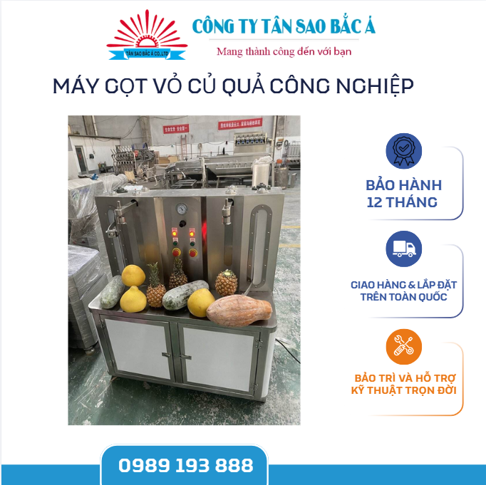 MÁY GỌT VỎ CỦ QUẢ CÔNG NGHIỆP 