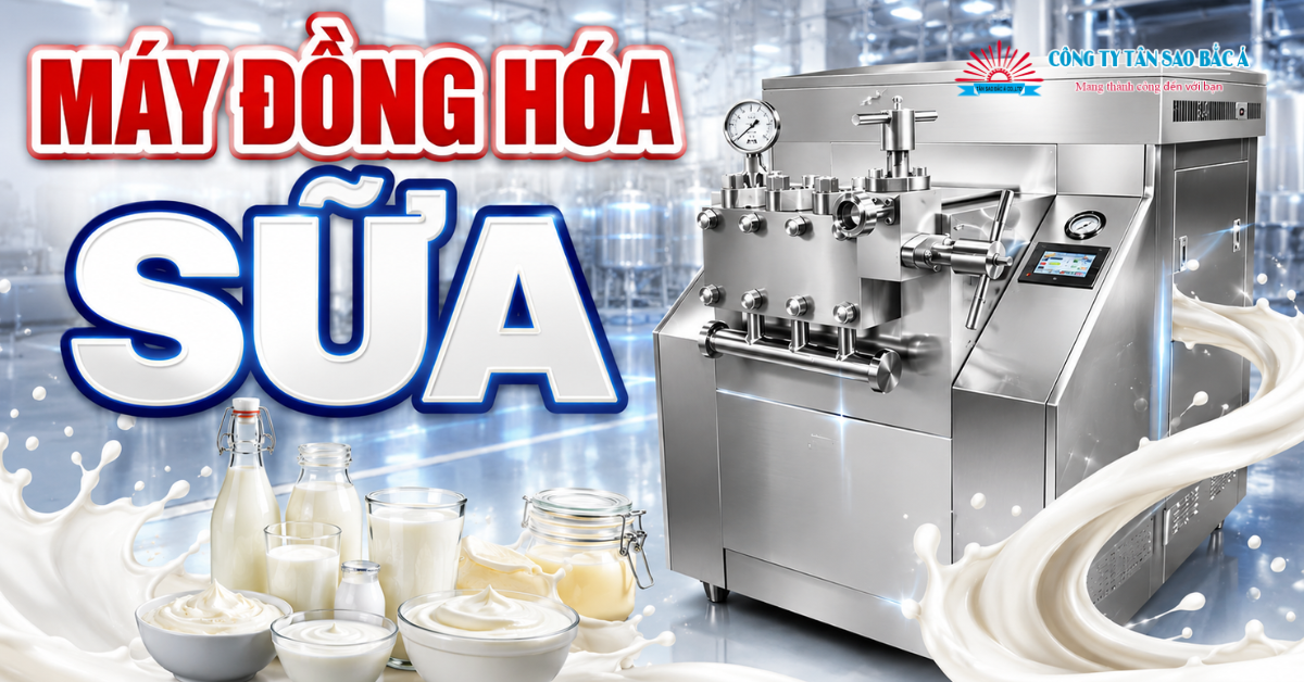 Máy đồng hóa sữa công nghiệp