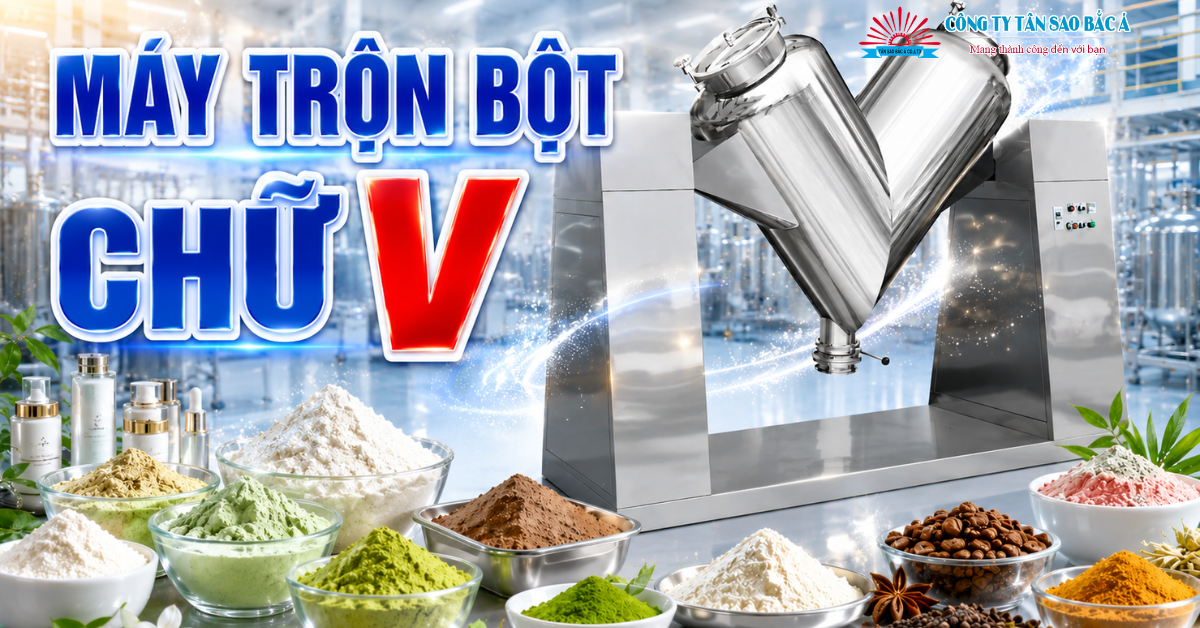 Máy Trộn Bột Chữ V