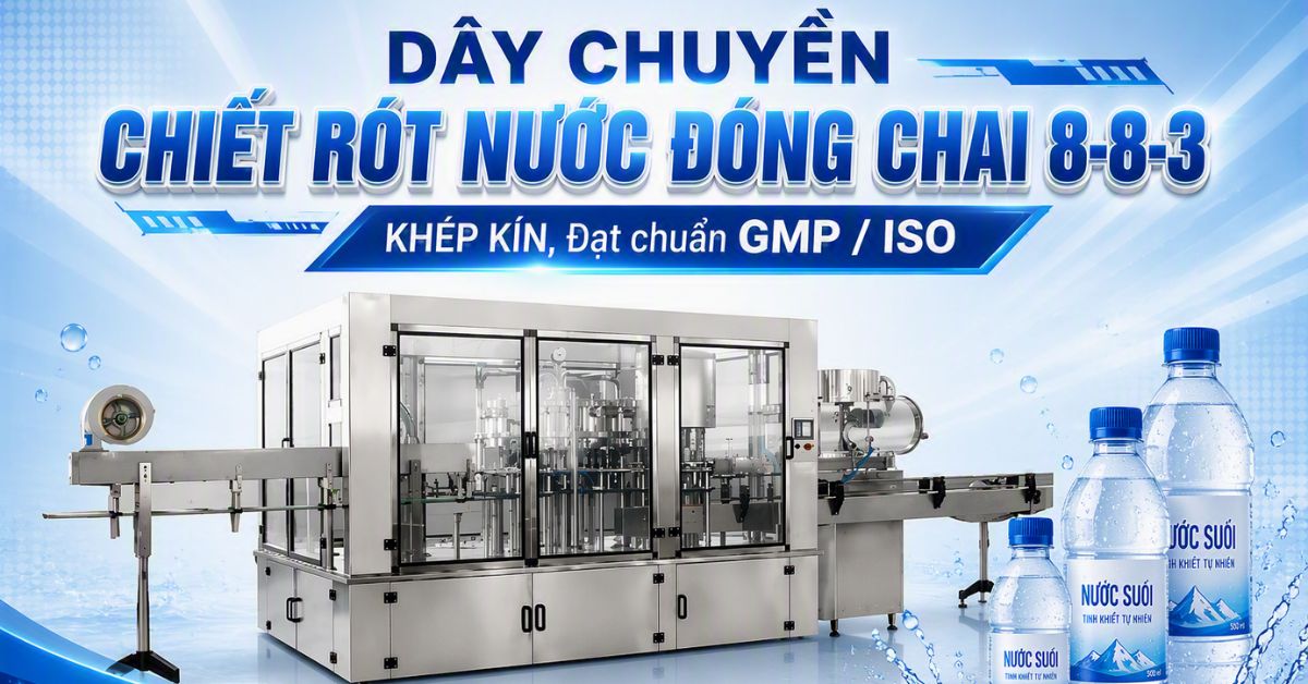 Dây chuyền chiết rót nước khoáng chuẩn GMP: Tiêu chuẩn và... Dây chuyền chiết rót nước khoáng chuẩn GMP: Tiêu chuẩn và...