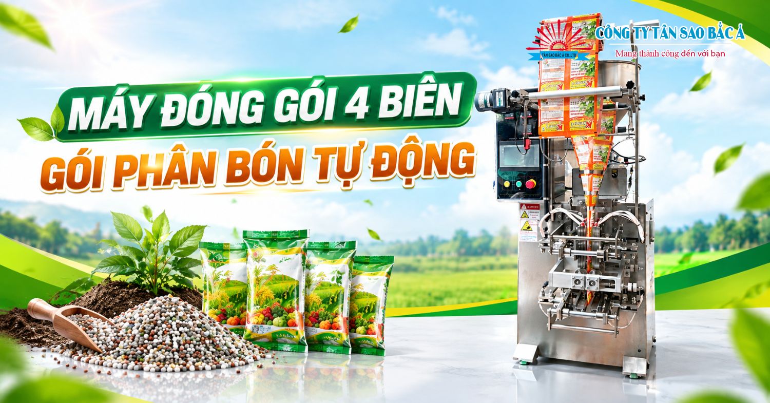 Máy Đóng Gói 4 Biên Phân Bón Tự Động: Tăng 300% Năng Suất... Máy Đóng Gói 4 Biên Phân Bón Tự Động: Tăng 300% Năng Suất...